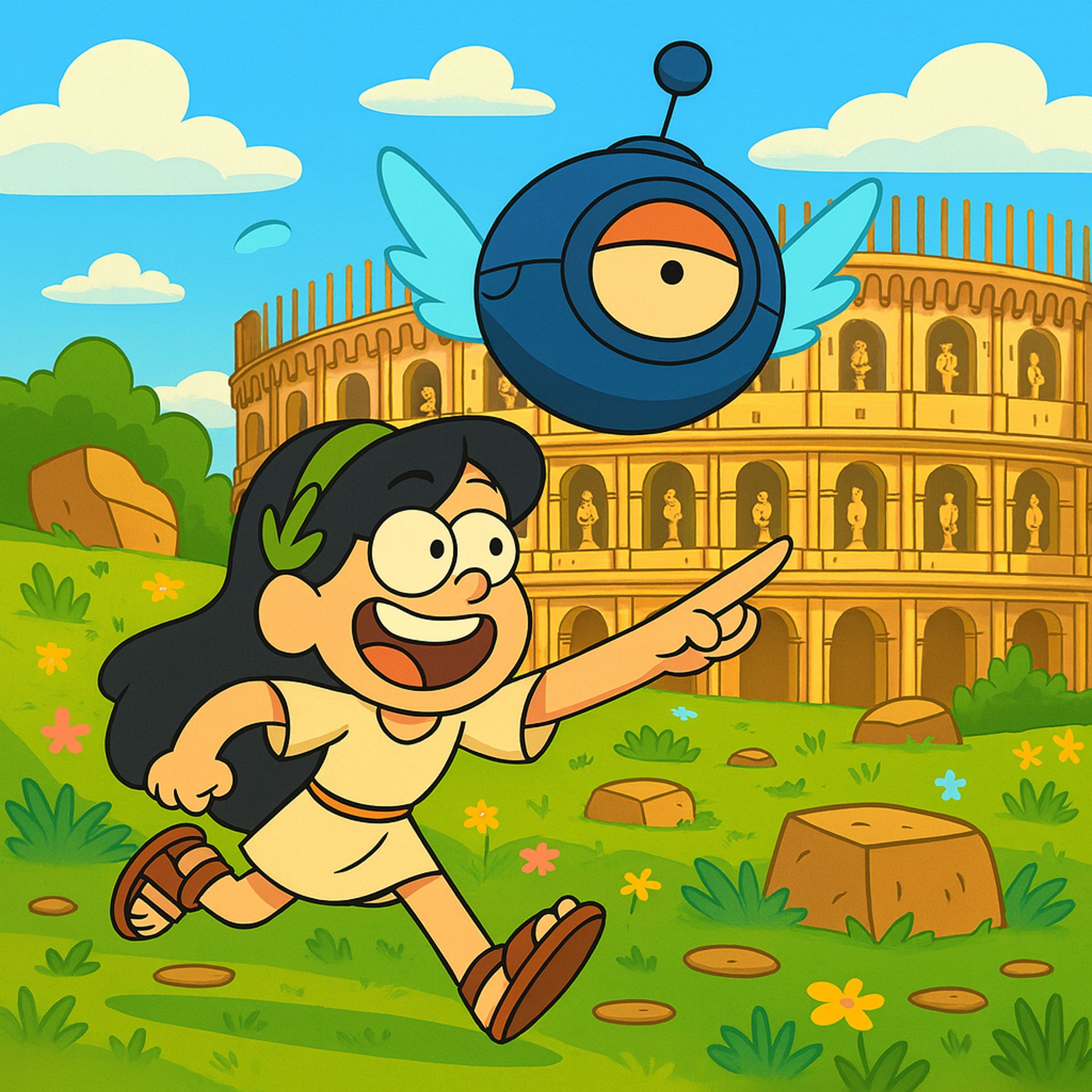 Colosseum with Kids - a game - not a boring tour!