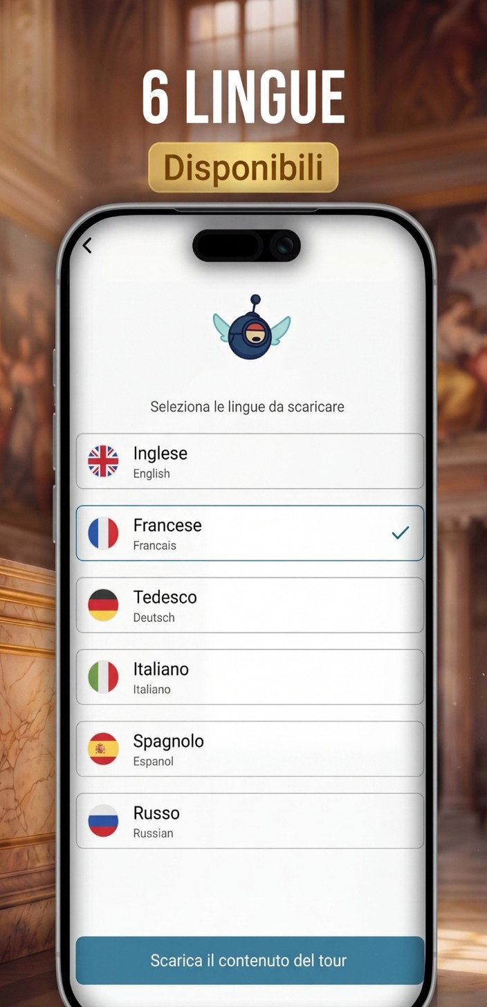 Disponibile in 6 lingue