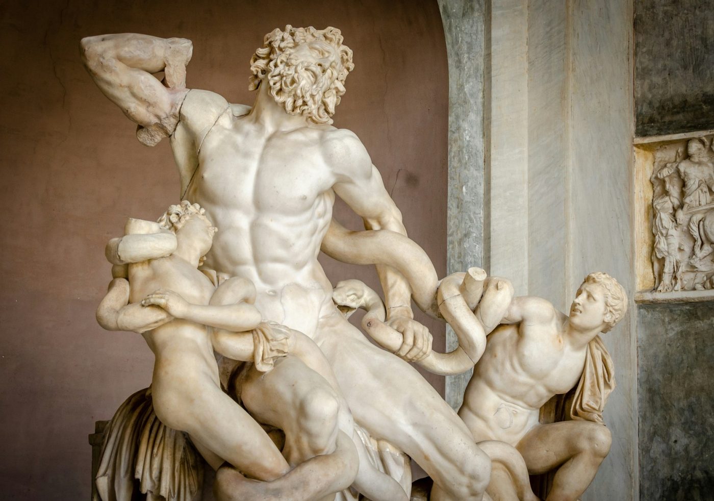 Il gruppo del Laocoonte, una delle tappe del percorso