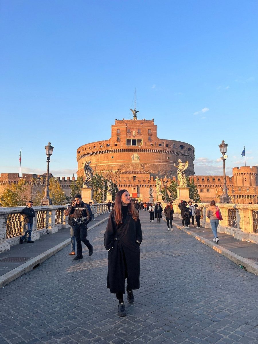 Castel Sant’Angelo and the bridge in the morning light