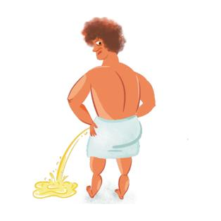 A Roman in a towel
